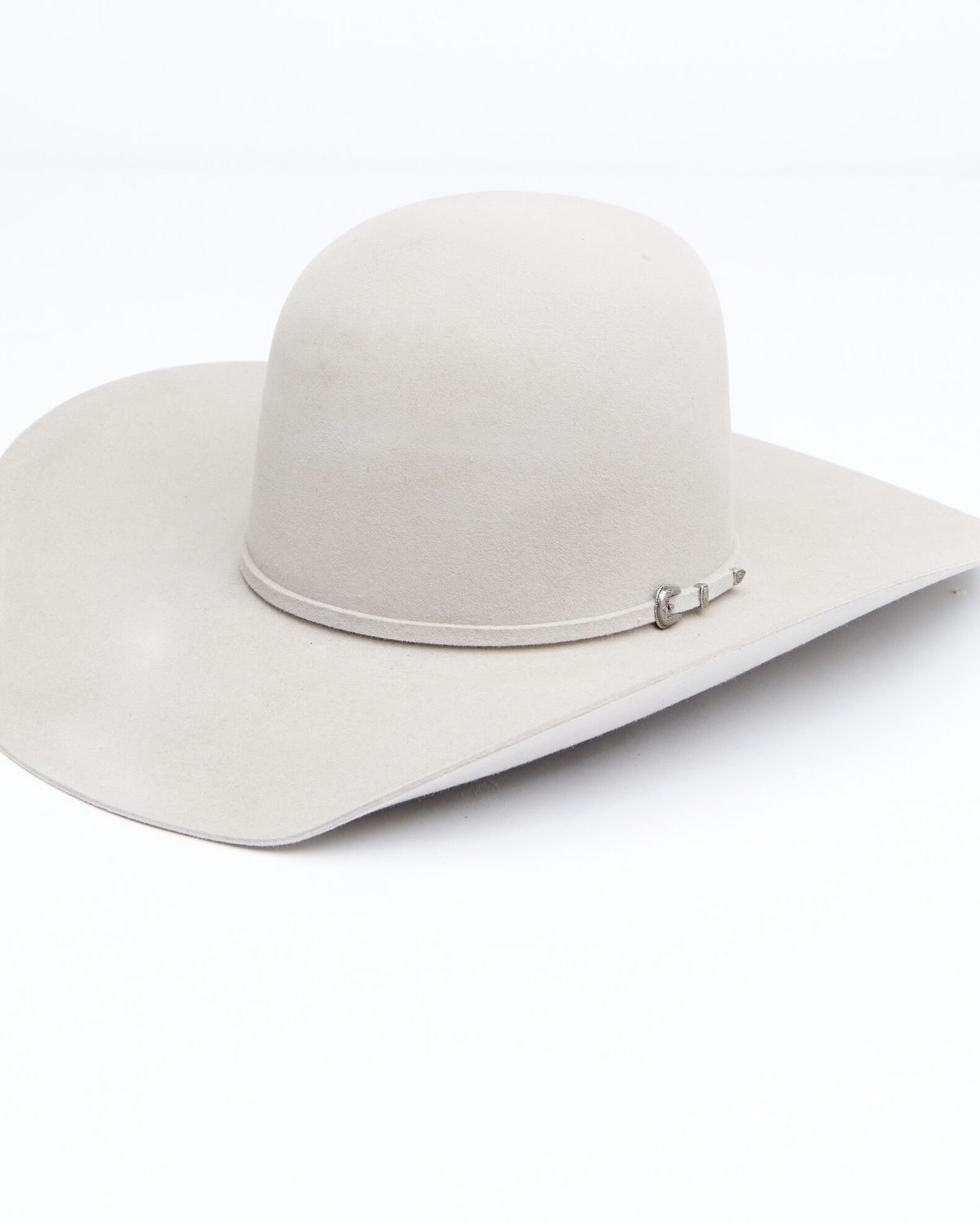Rodeo Men'S King 7X Fur Open Crown Self Band Western Felt Hat-Silver Belly | Free Shipping