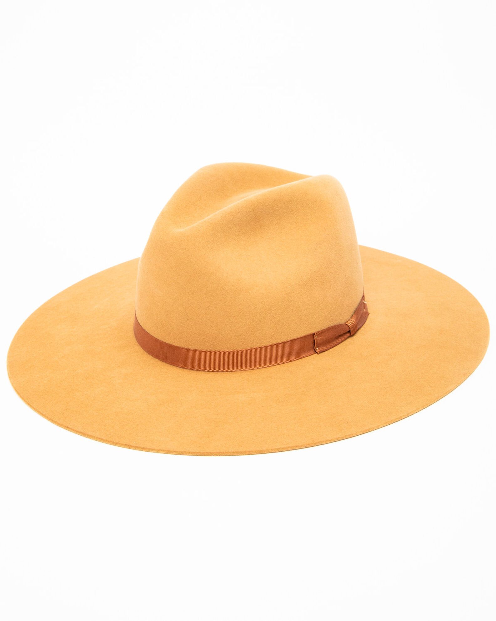 Rodeo King Women'S 7X Tracker Pinch Front Fur Felt Hat-Camel | Free Shipping